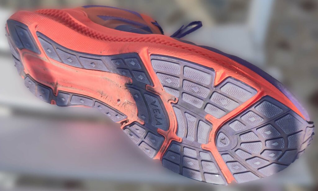 Veja Condor 3 Gradient Orange Purple vue de dessous